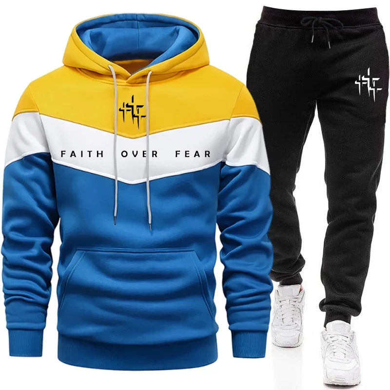 Faith Over Fear メンズ トラックスーツ フー - Street Fashion Outfit のレビューと価格