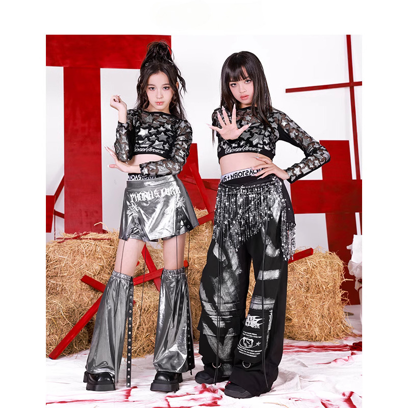 新しい女の子 Kpop ジャズダンス衣装クールなヒップホップ - Street Fashion Outfit Girl のレビューと価格