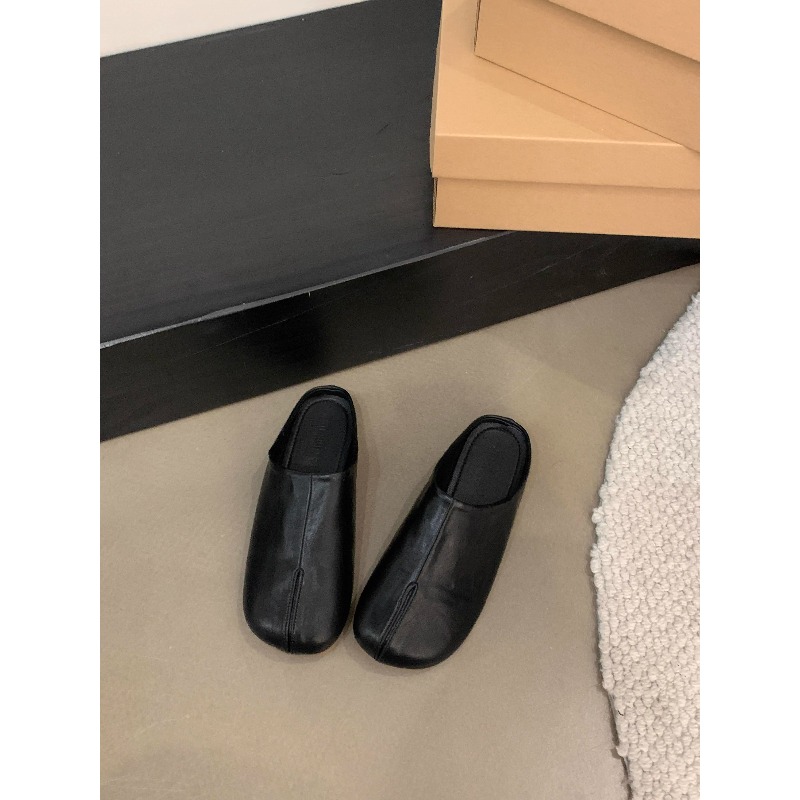新しいファッション足袋忍者フラットシューズレザー分割つま先フ - Street Fashion Female のレビューと価格