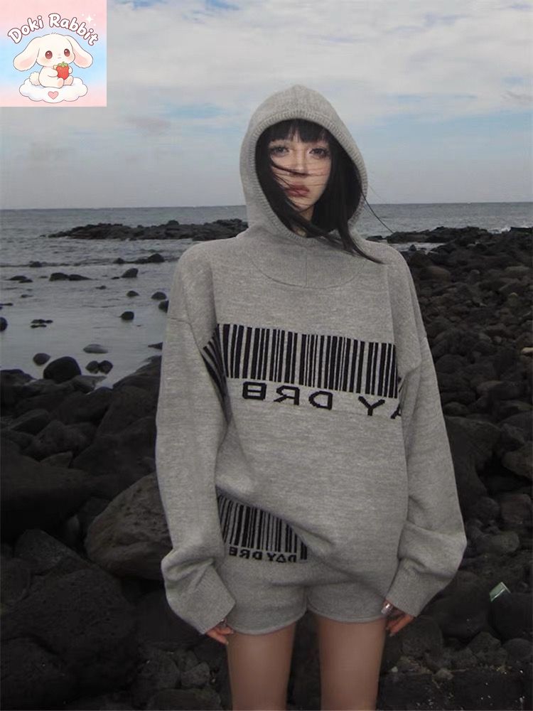 秋冬原宿ハイストリート2ピースセット レディース ニットトッ - Street Fashion Harajuku のレビューと価格