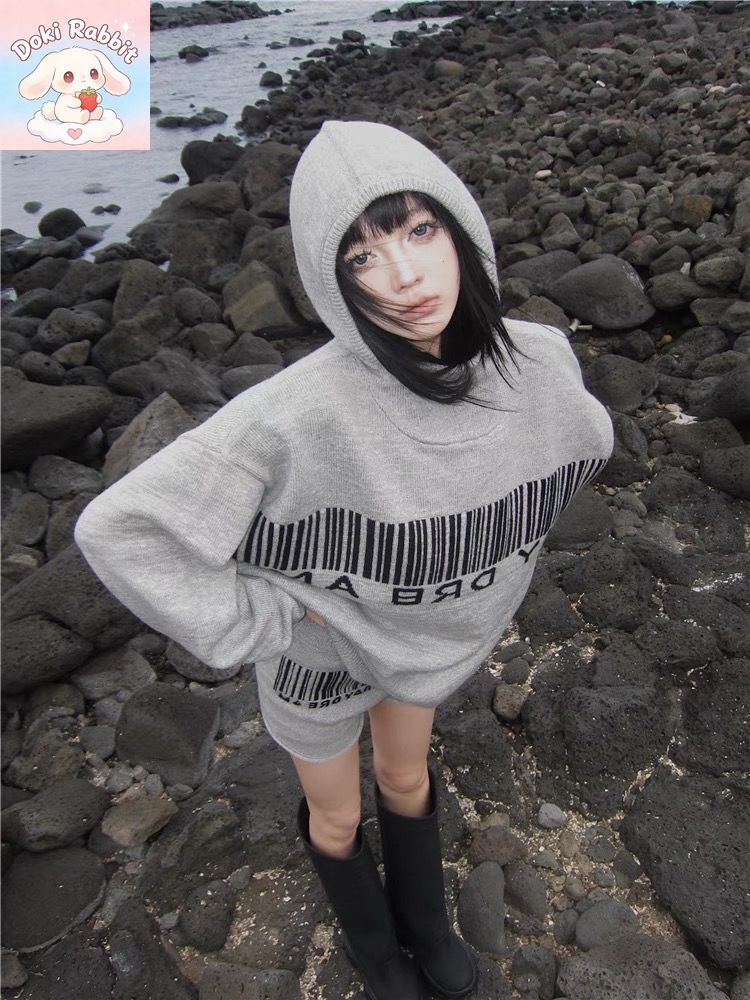 秋冬原宿ハイストリート2ピースセット レディース ニットトッ - Street Fashion Harajuku のレビューと価格