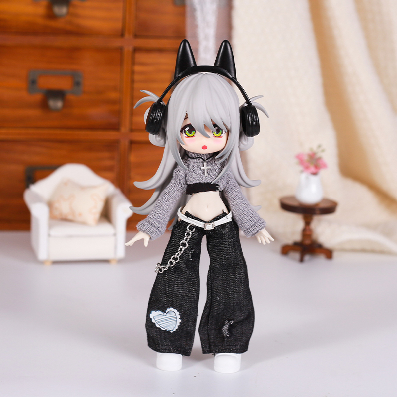 Bjd 人形服ストリートファッション気質ジーンズベストセータ - Street Fashion Necklace のレビューと価格
