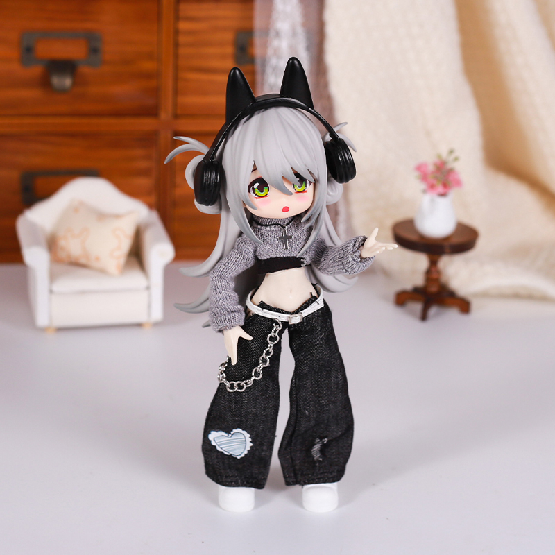 Bjd 人形服ストリートファッション気質ジーンズベストセータ - Street Fashion Necklace のレビューと価格
