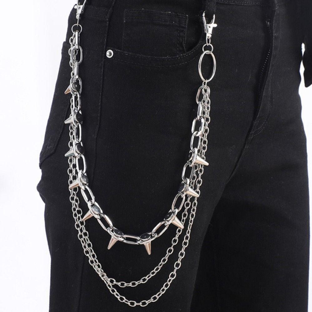ユニセックス ヒップホップ パンクロック メタル ウエストチ - Street Fashion Necklace のレビューと価格