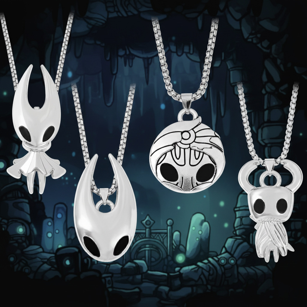 ファッションゲームジュエリーアクセサリー、ホロウナイトをテー - Street Fashion Necklace のレビューと価格