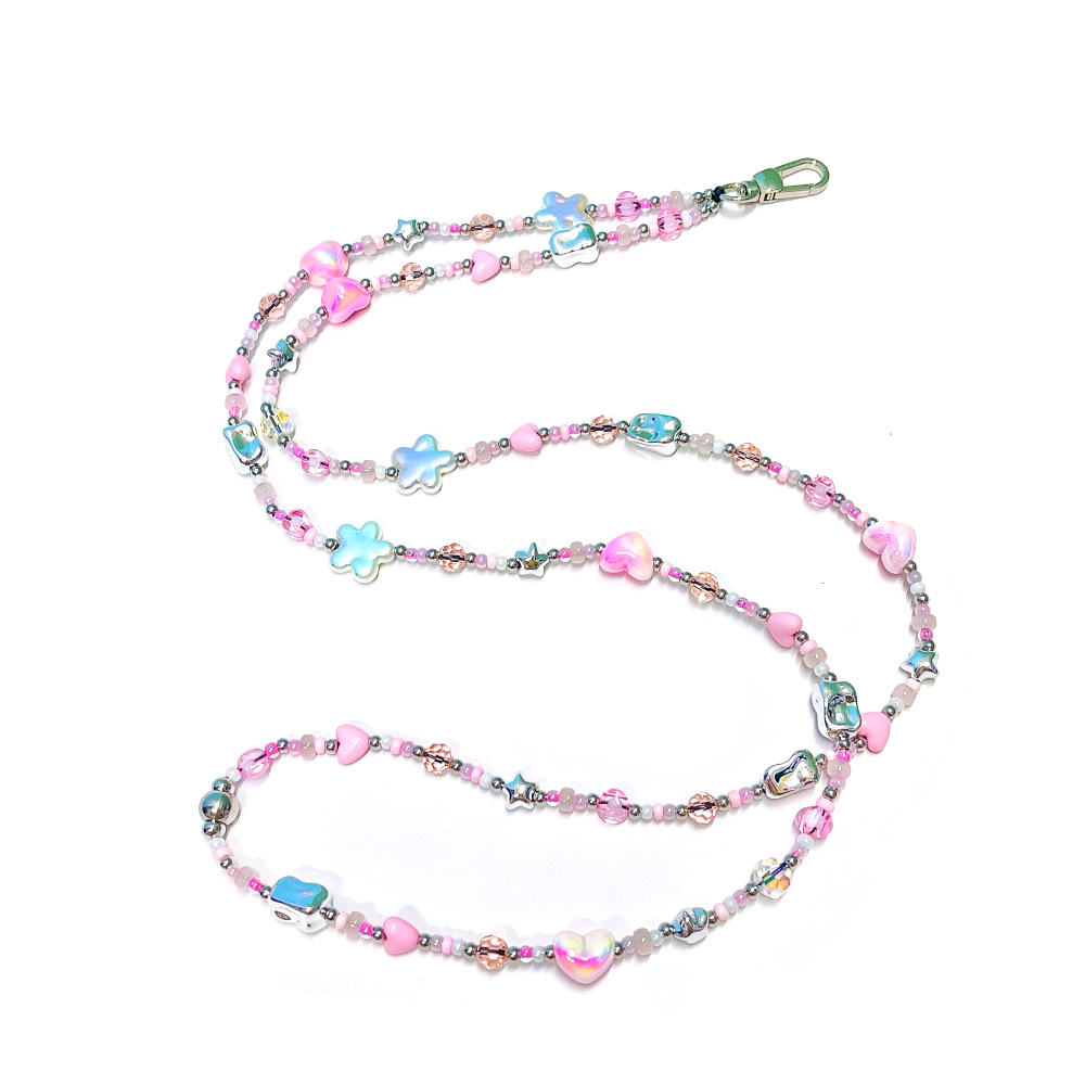 HERLOOK パステル Y2K ハートスター ビーズ付き携 - Street Fashion Necklace のレビューと価格
