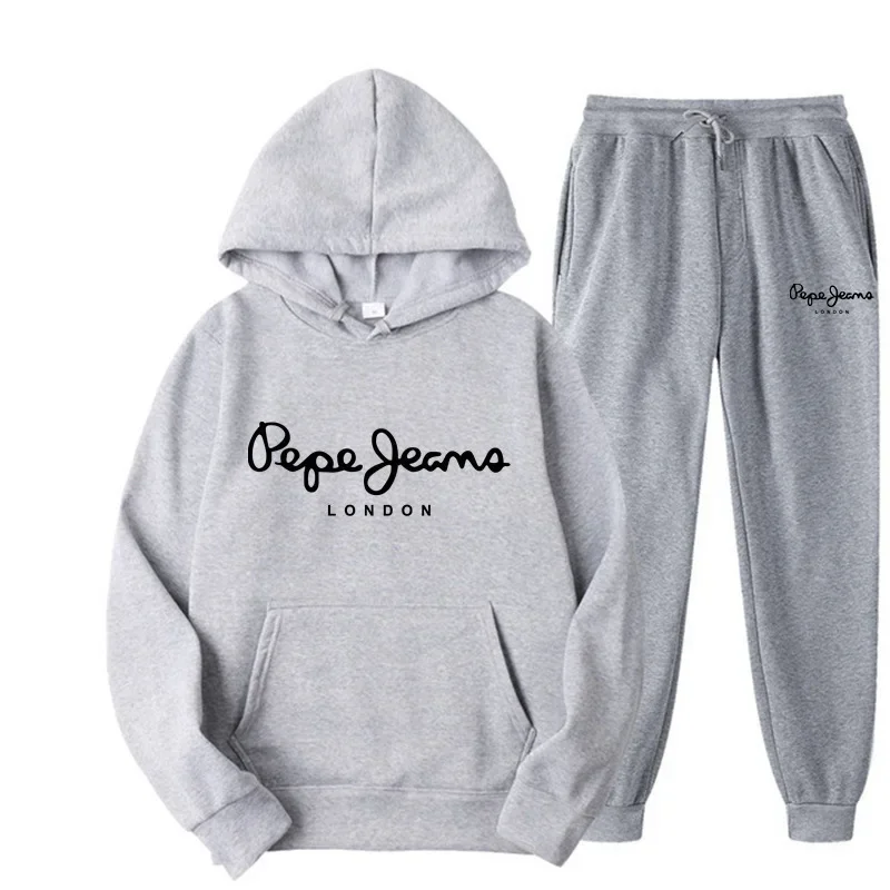 男女兼用プリント入りフーディートラックスーツ上下セット ヒッ - Street Fashion Outfit のレビューと価格