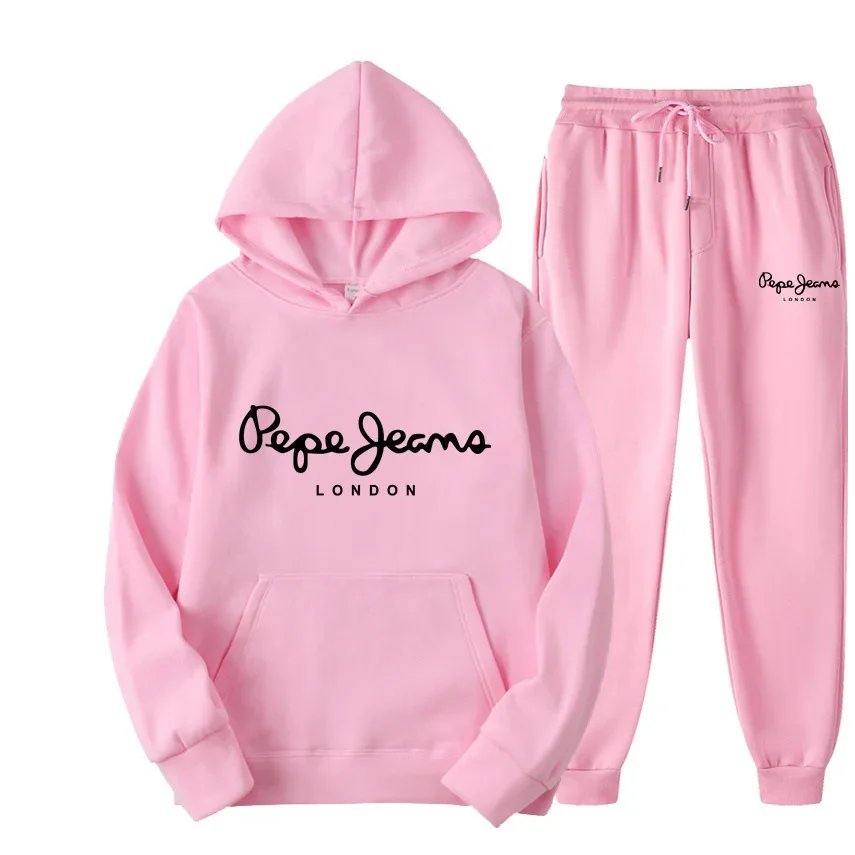 男女兼用プリント入りフーディートラックスーツ上下セット ヒッ - Street Fashion Outfit のレビューと価格