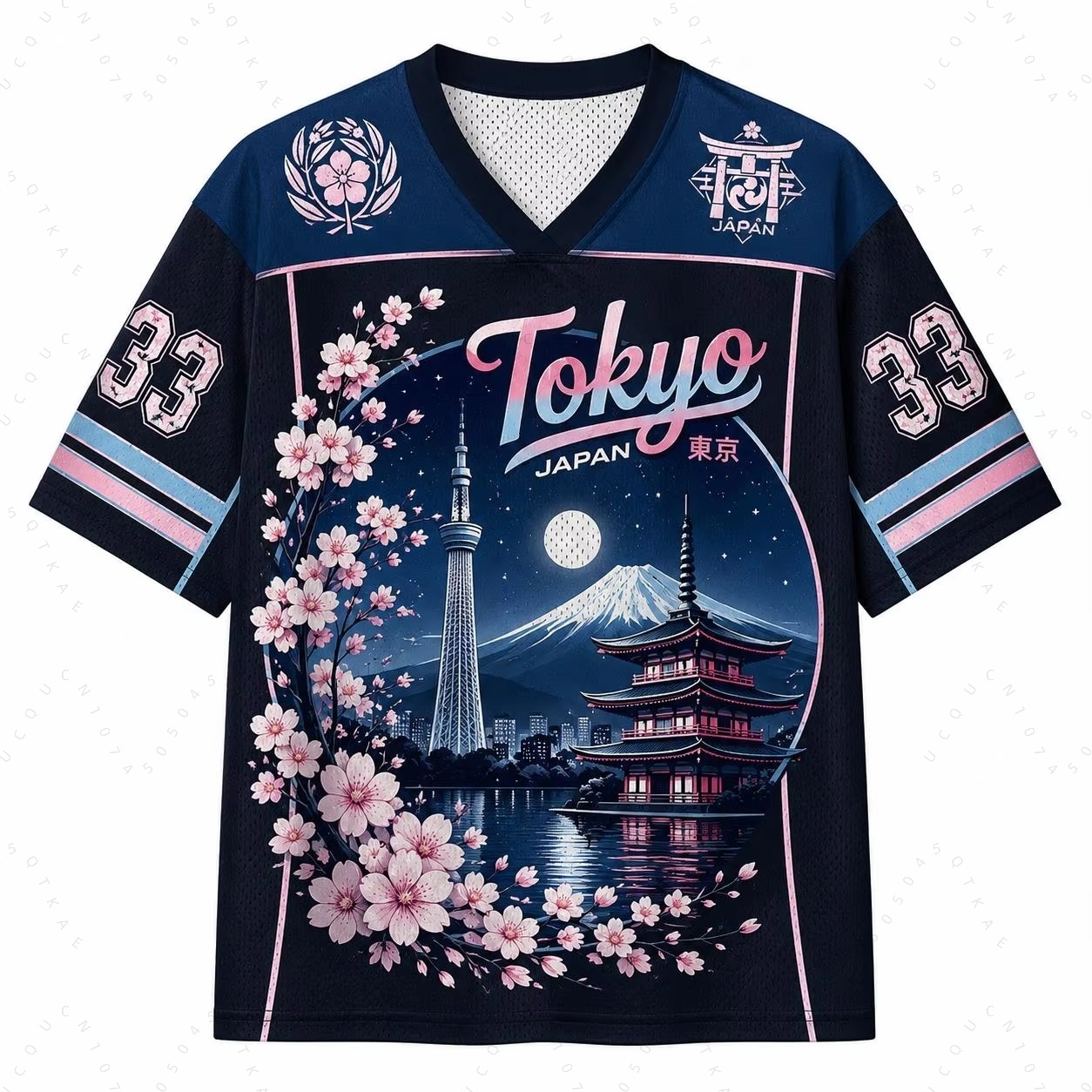 2026年新作夏ファッション 日本京都桜柄3Dプリント 速乾 - Street Fashion Kyoto のレビューと価格
