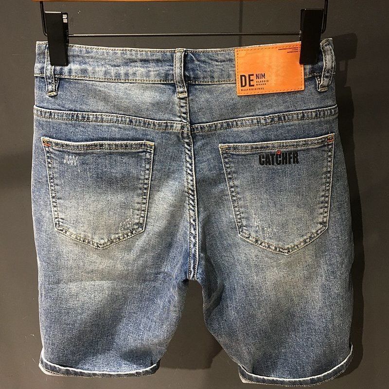 メンズオーバーサイズデニムショーツ,テキストポケット付き,ス - Street Fashion Harajuku のレビューと価格