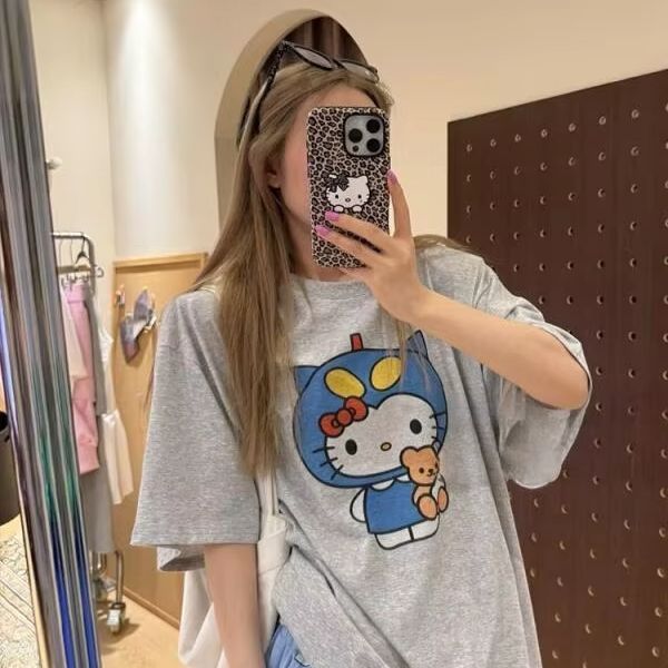 半袖ハローキティプリント Tシャツサンリオレディース夏新作ル - Street Summer Fashion のレビューと価格