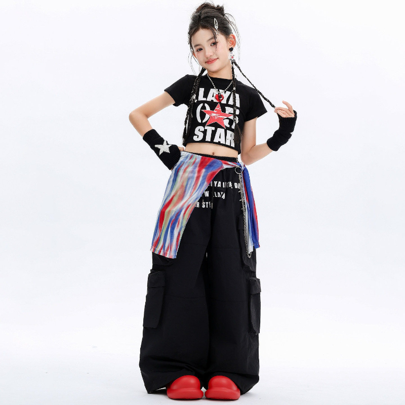 ガールズヒップホップコスチューム ストリートダンス衣装 ファ - Street Fashion Outfit Girl のレビューと価格