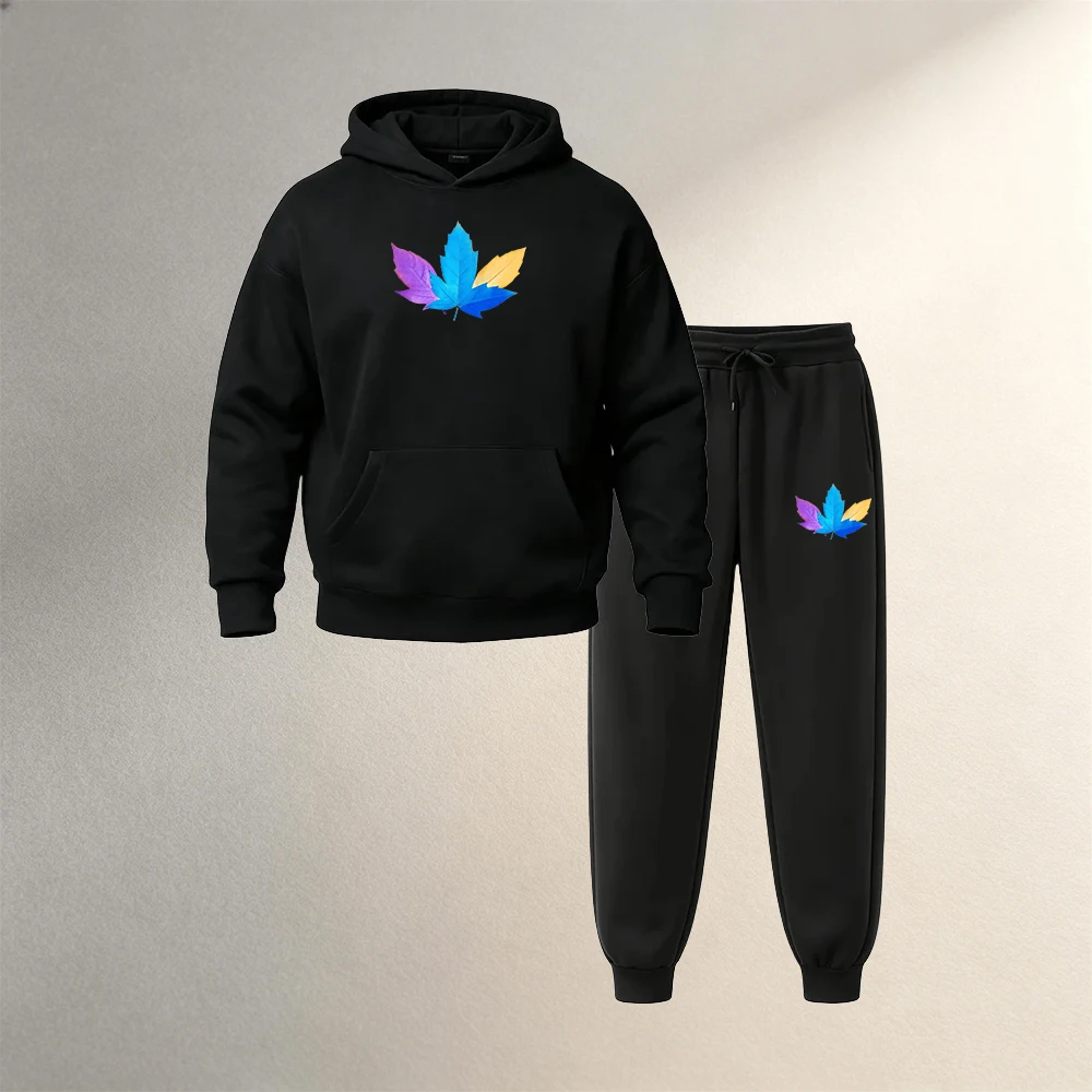 メンズプルオーバーフーディセット 2ピース 秋冬 スポーツカ - Street Fashion Outfit のレビューと価格